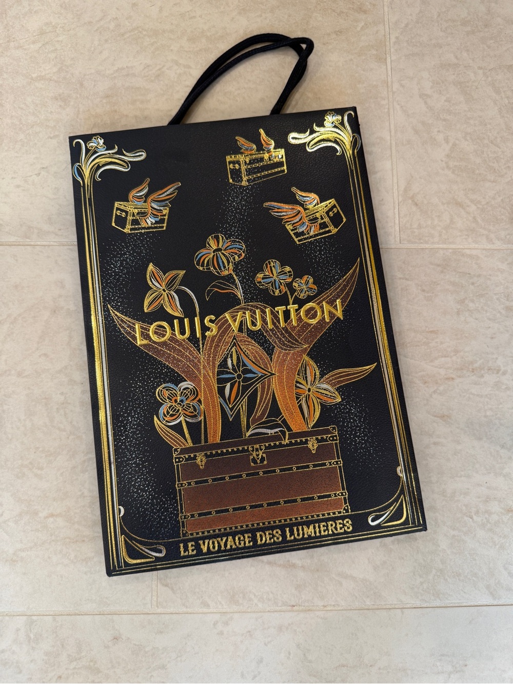Louis Vuitton - "Le Voyage des Lumieres" holiday paper gift bag - NWOT